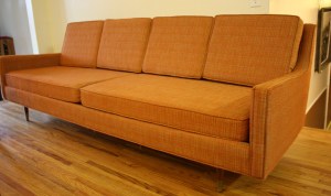 mcm orange couch 1