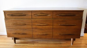 mcm low dresser wood handles 1