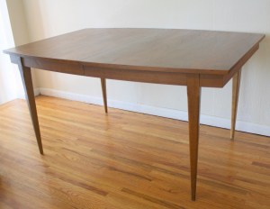 surfboard dining table tapered legs 1