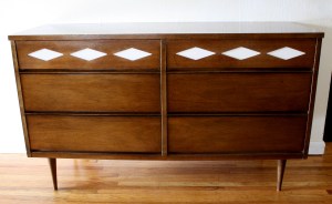 mcm bassett diamond credenza low dresser 1