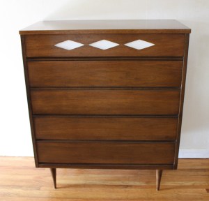 mcm bassett diamond tall dresser 1