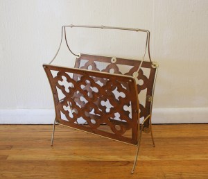 mcm mag brass and wood rack 1