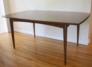 mcm surfboard dining table 2 ext leaves 1