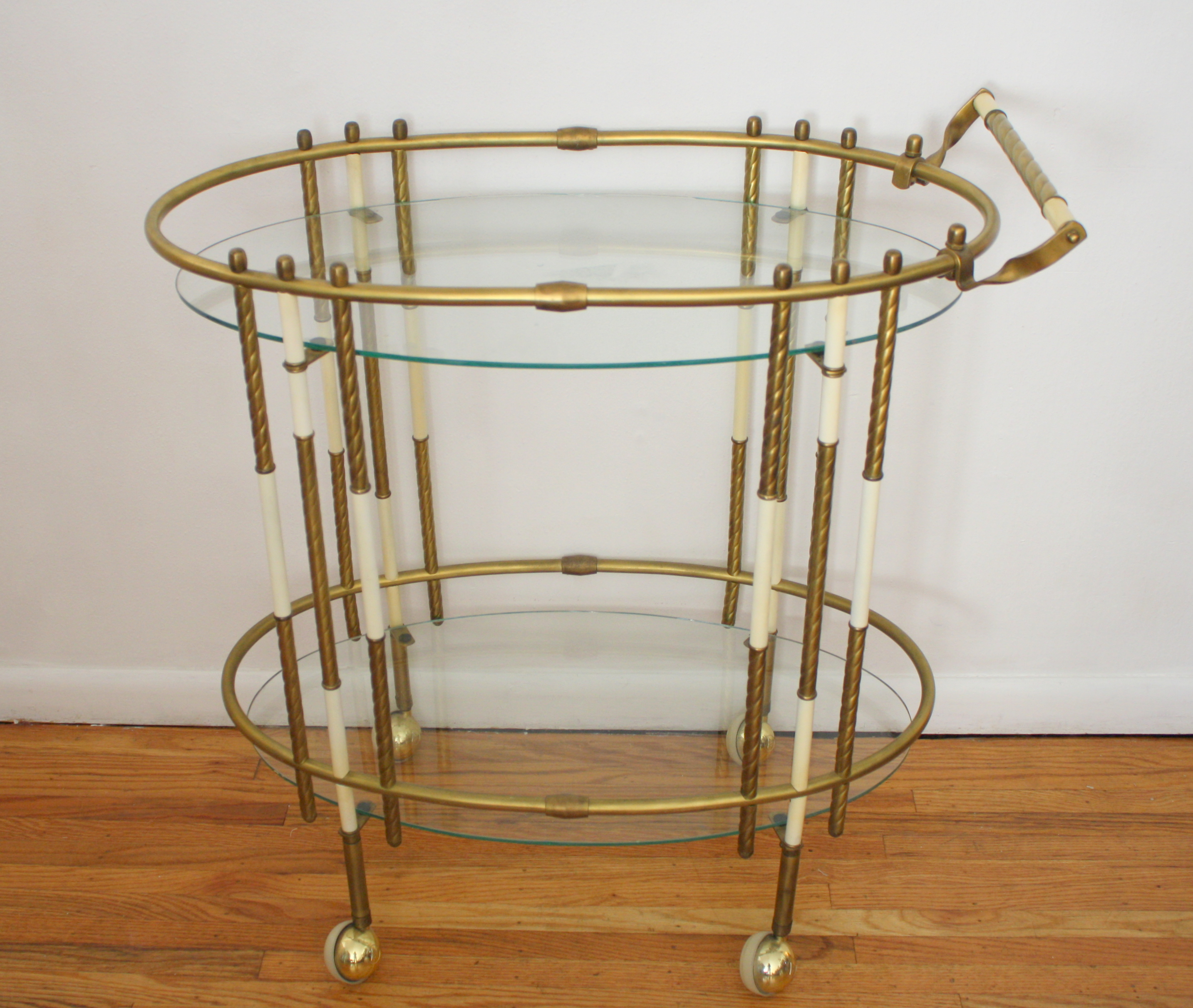 hollywood regency bar cart 1