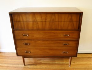 mcm tall dresser wood handles 1