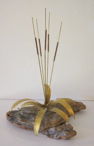 Brutalist river reed sculpture small 1