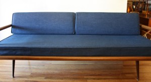 mcm blue splayed couch 2