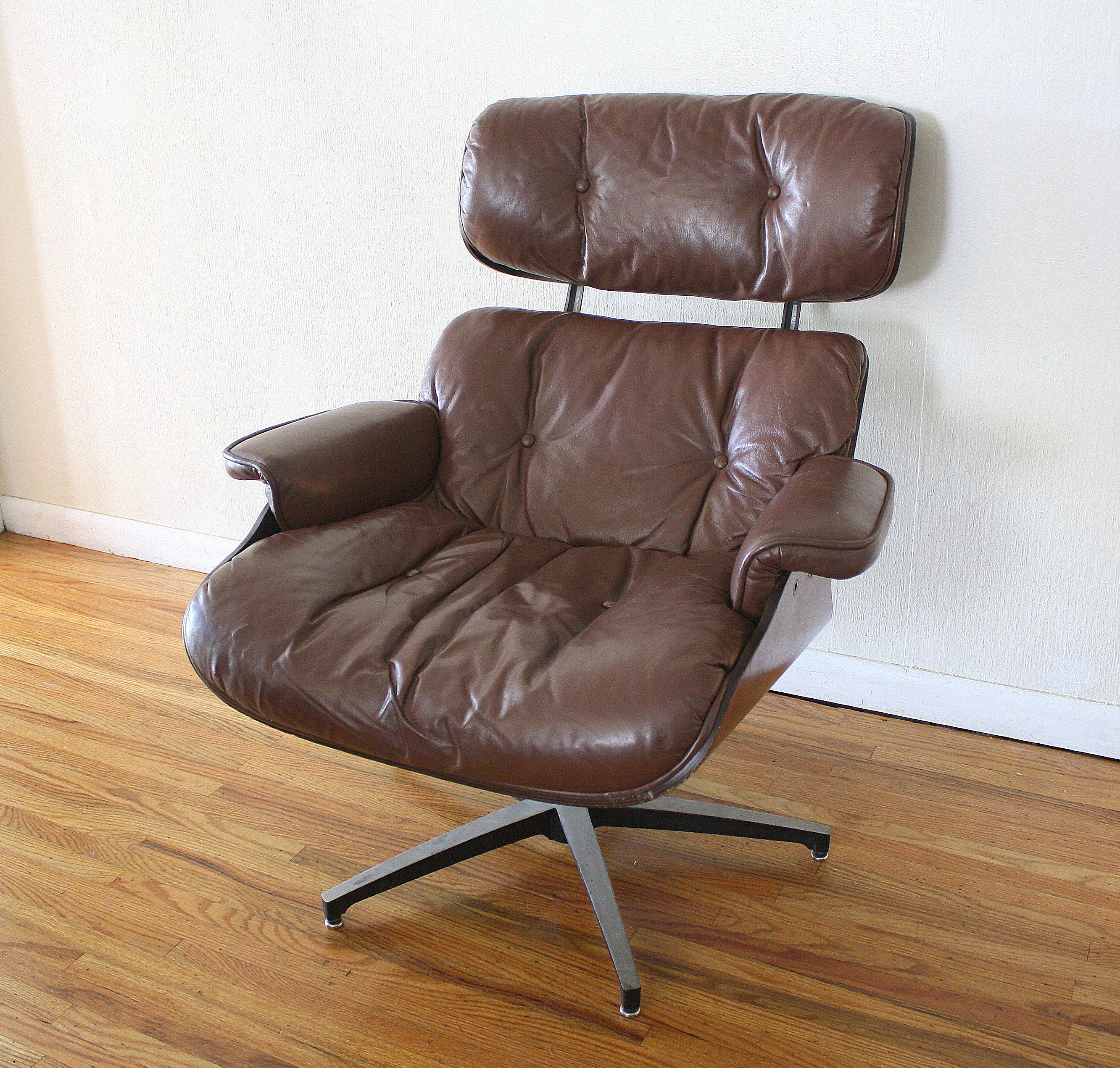 mcm eames dark brown chair 1