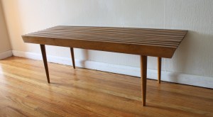 mcm slatted bench table 1
