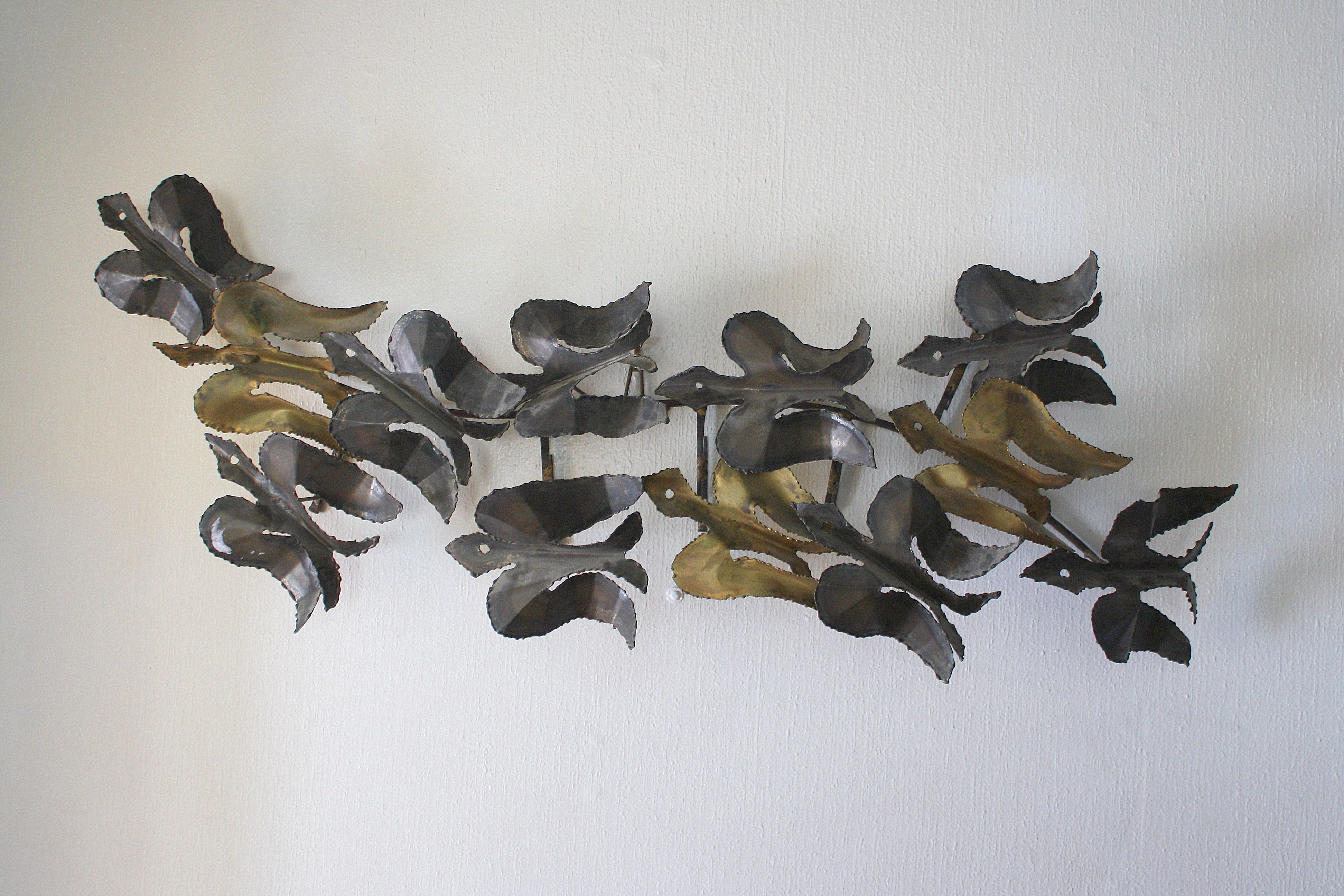 Brutalist birds in flight 1