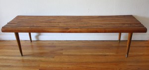 mcm long slatted bench 1