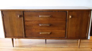 Bassett credenza with wood handles 1