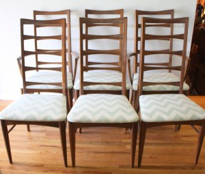 mcm dining chairs bow tie backs 1