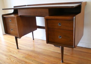 Mcm floating desk by Hooker 4