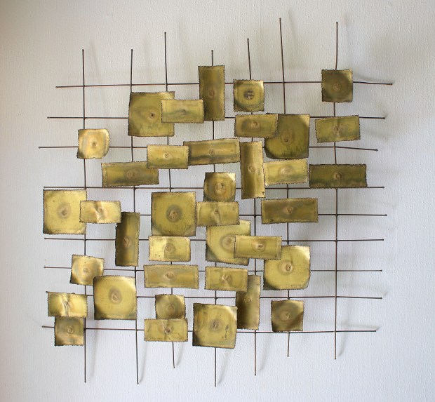 mcm Brutalist wall sculpture 1
