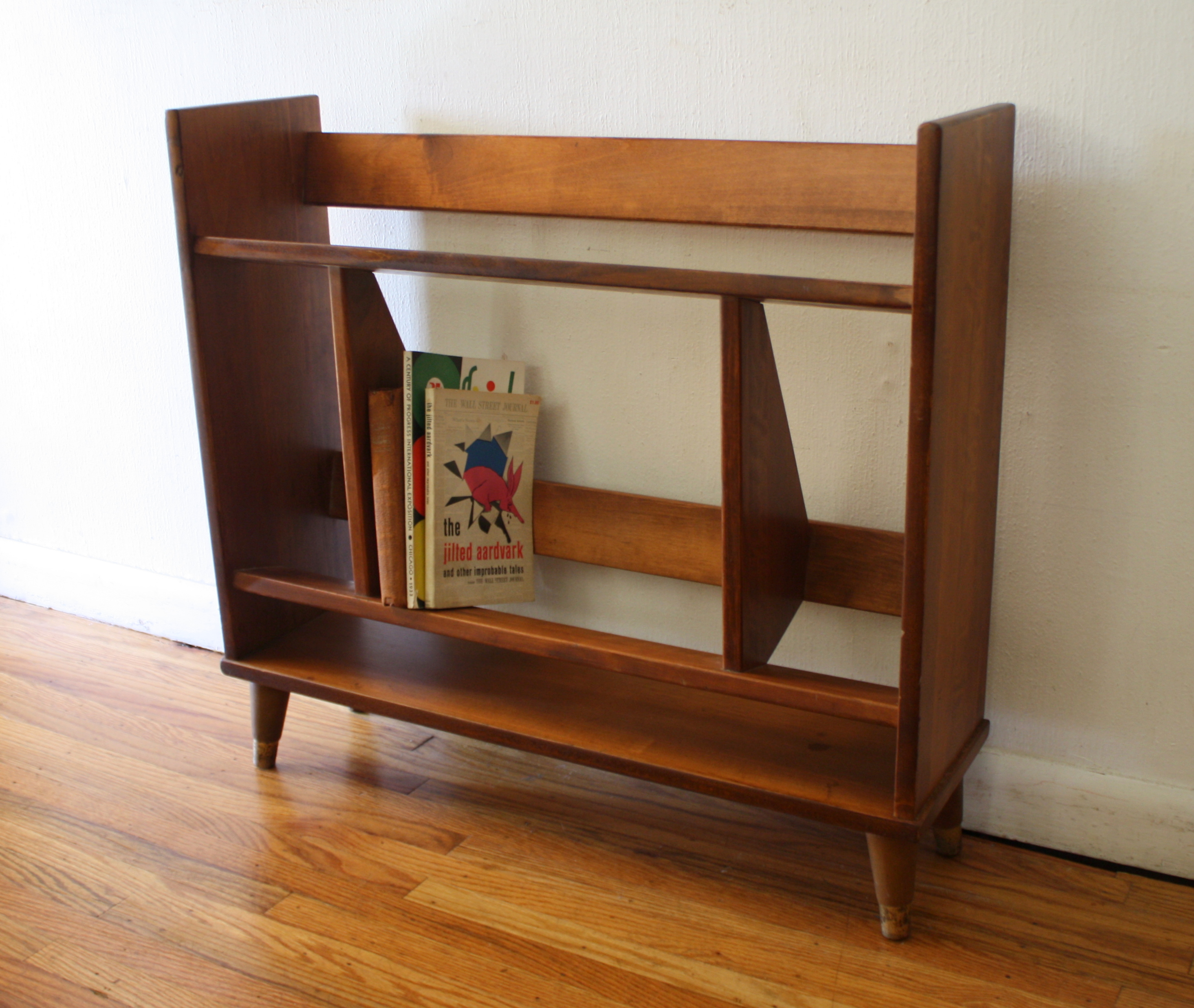 mid century modern mini danish book shelf 1