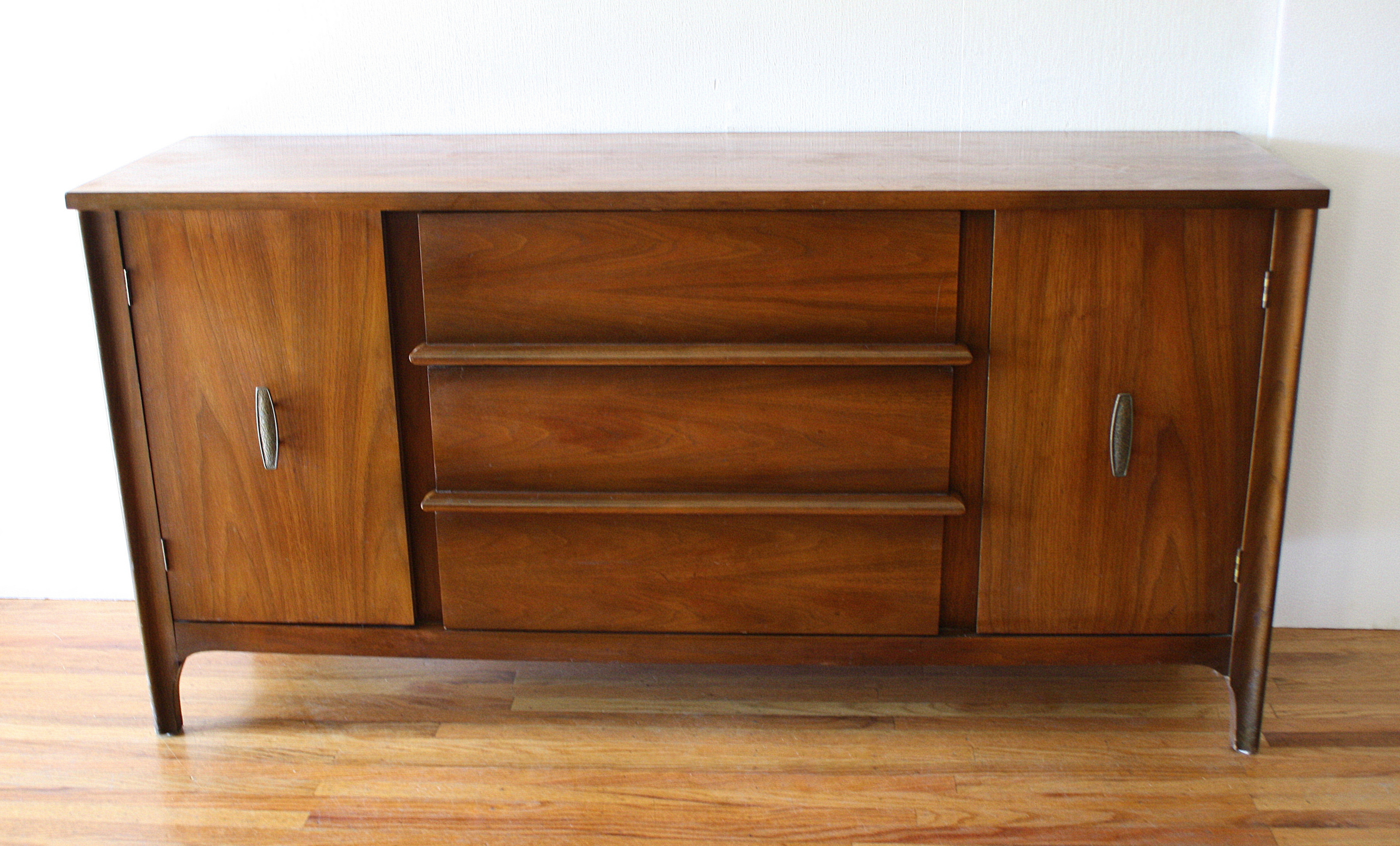 mcm credenza with side cabinets and streamlined drawers 1.JPG