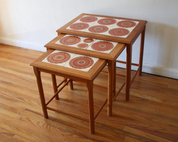 mcm nesting tables with vibrant design 1.JPG