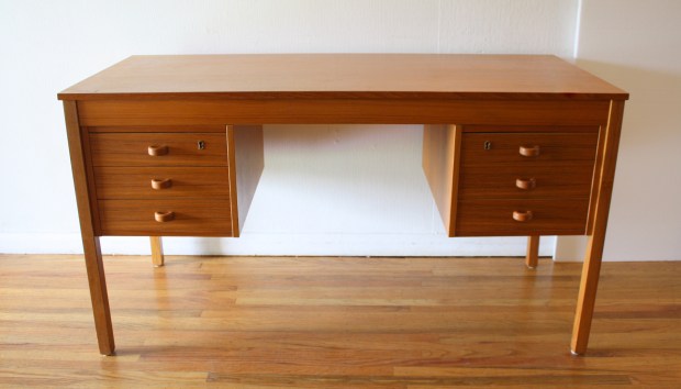 Danish teak desk 1