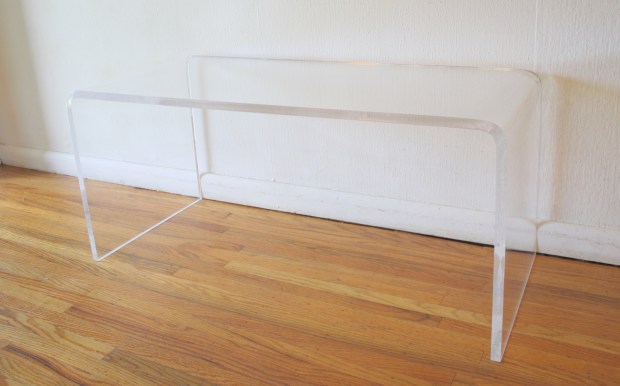 lucite coffee table 2