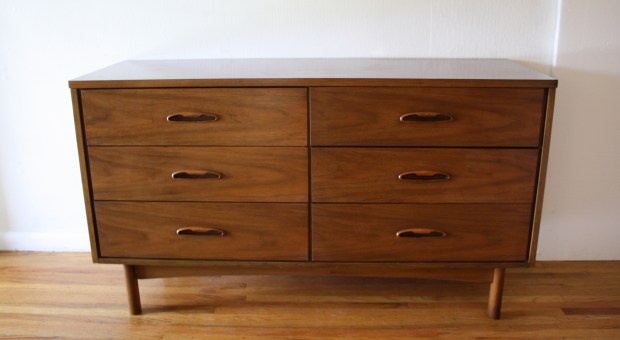 mcm low dresser credenza with sculpted wood handles 1.JPG