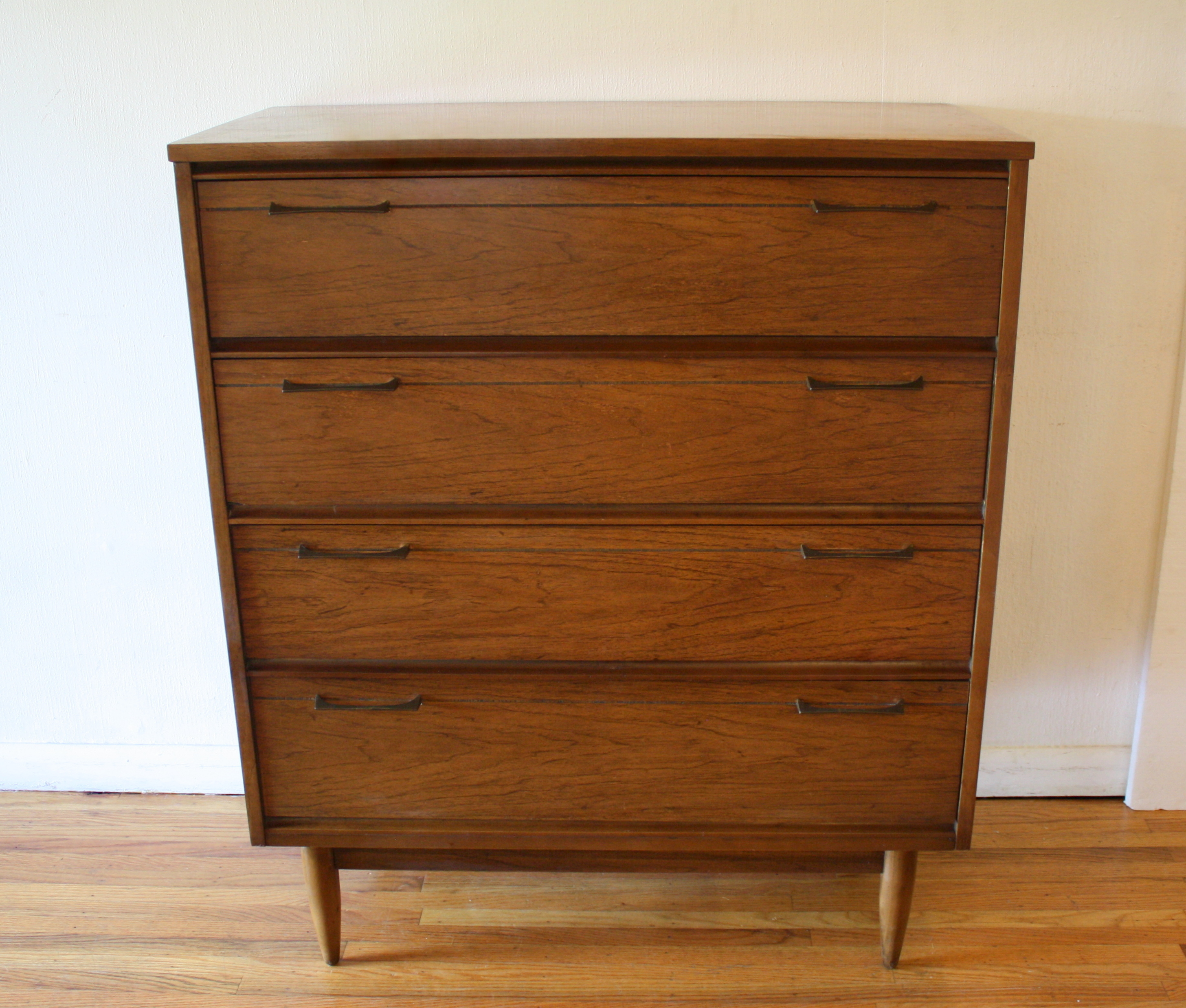 mcm tall dresser sculpt brass handles 1