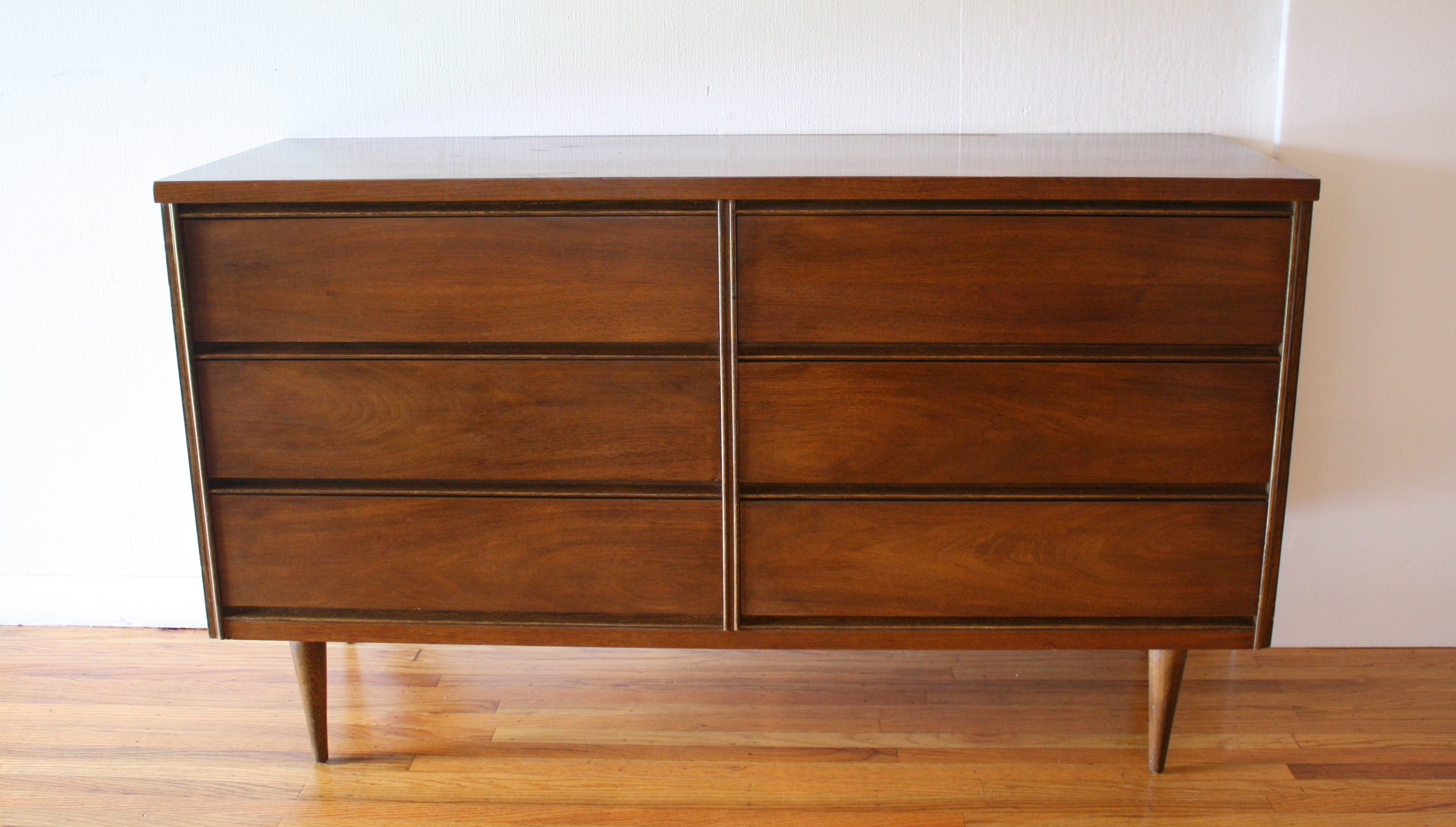 Bassett streamlined low dresser credenza 1
