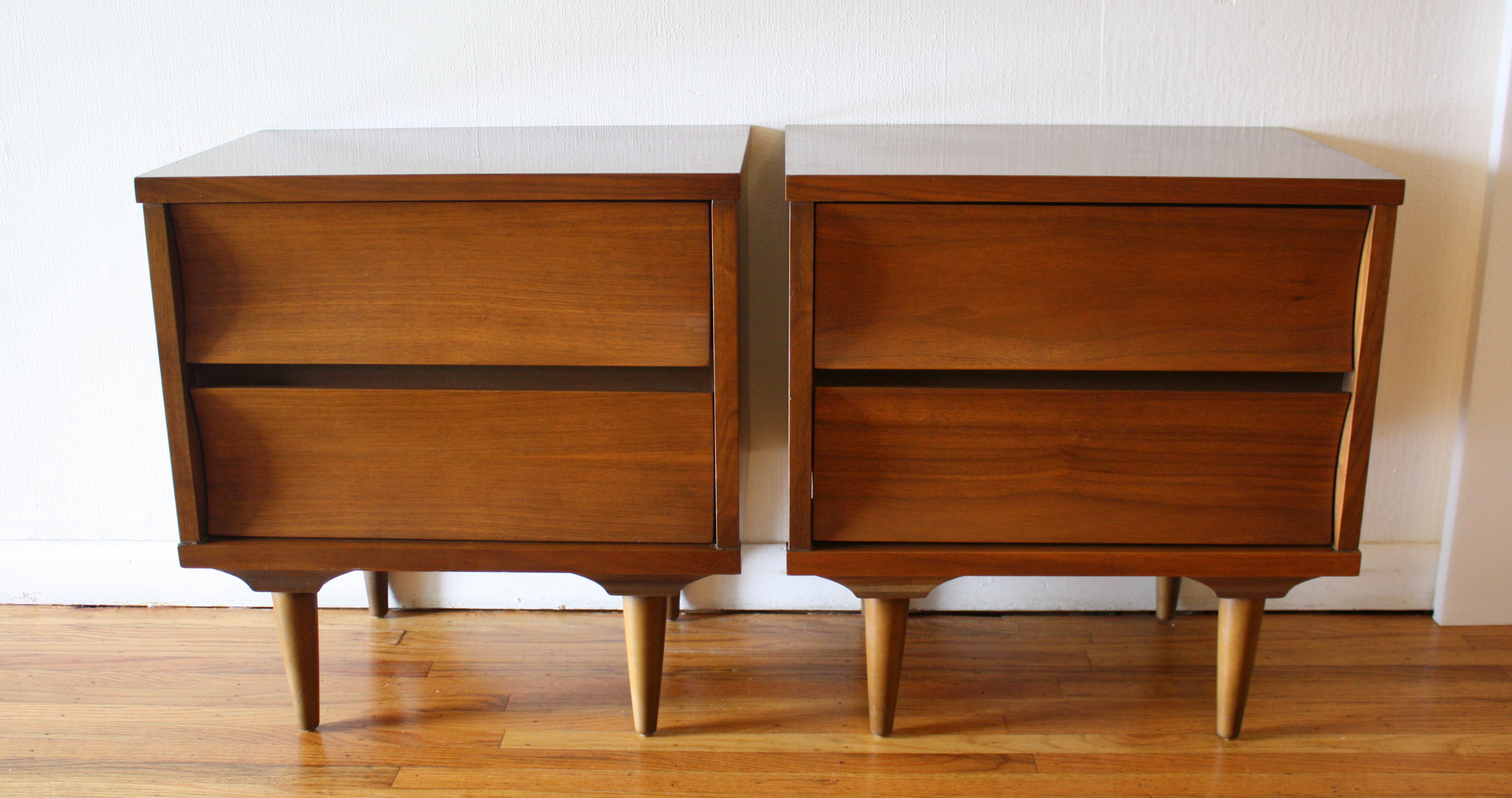 Mid Century Modern Matching Dressers and Nightstands by Johnson Carper | Picked Vintage Mid Century Modern Matching Dressers and Nightstands by Johnson Carper | Picked Vintage