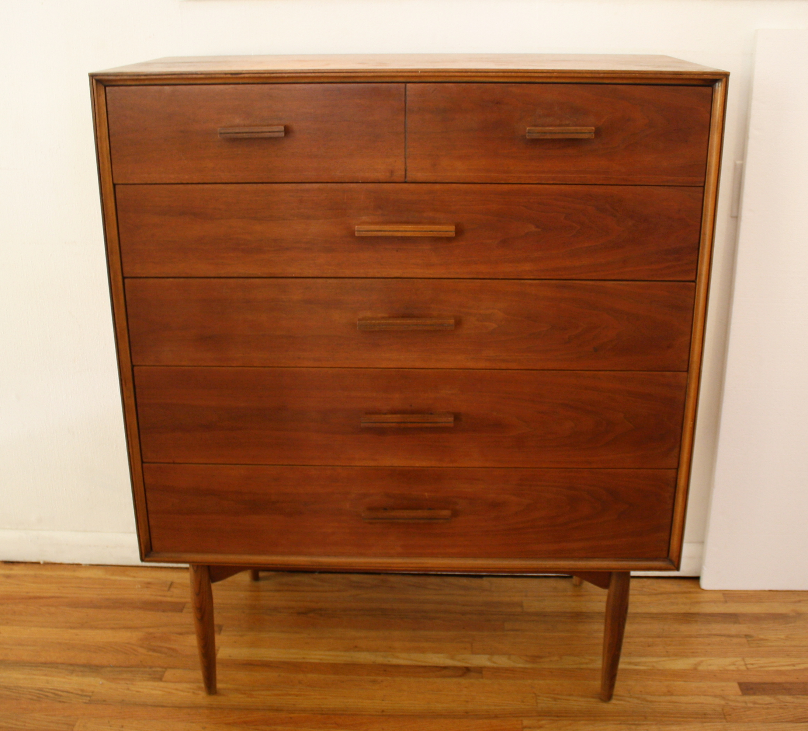 mcm tall dresser with block handles 1.JPG