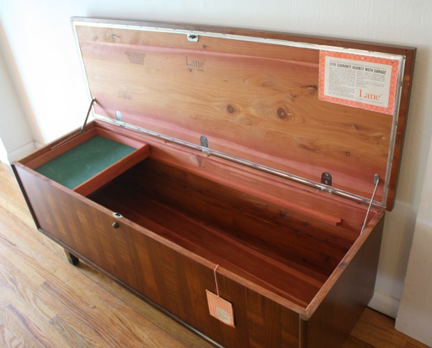 Lane parquet design cedar chest trunk 2