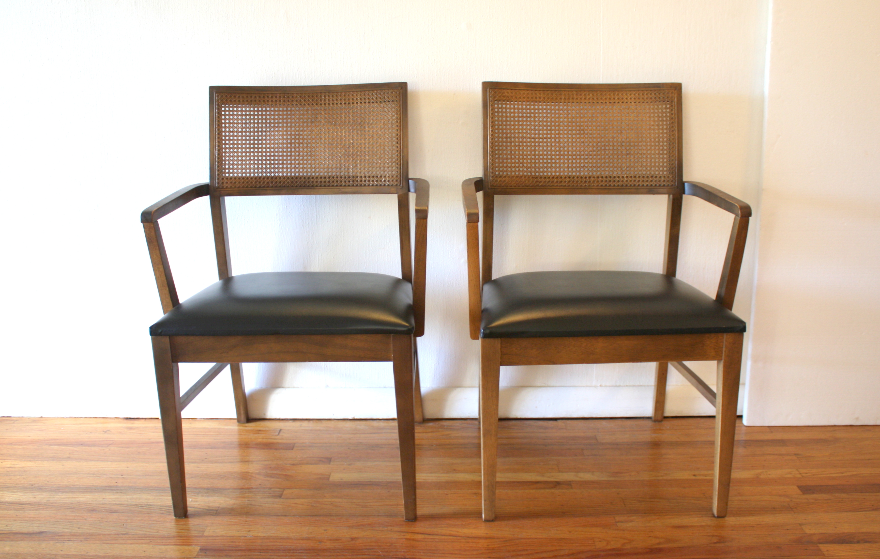 mcm pair of rattan back chairs 1.JPG