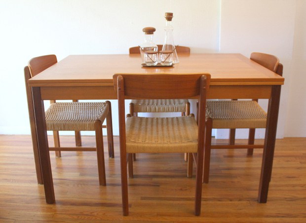 Danish Mobler teak dining table 1