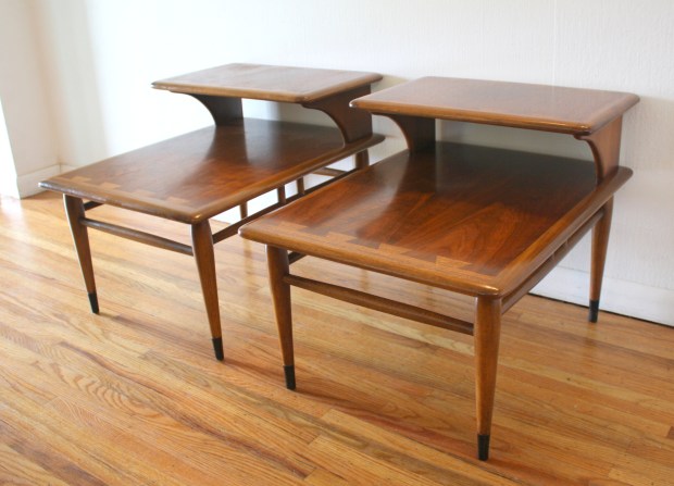Lane Acclaim 2 tiered side end tables 1