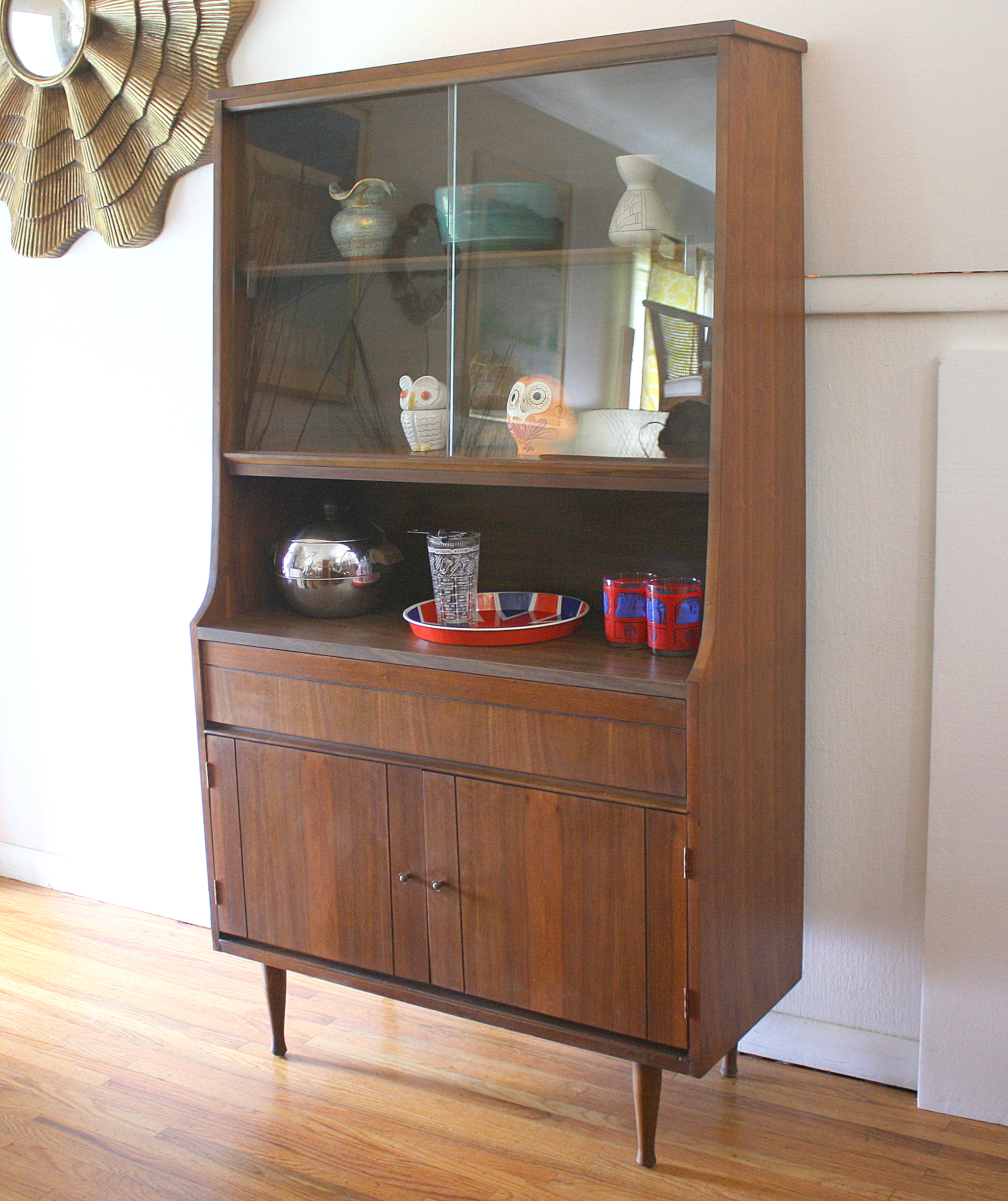 mcm parquet hutch china cabinet 1.JPG