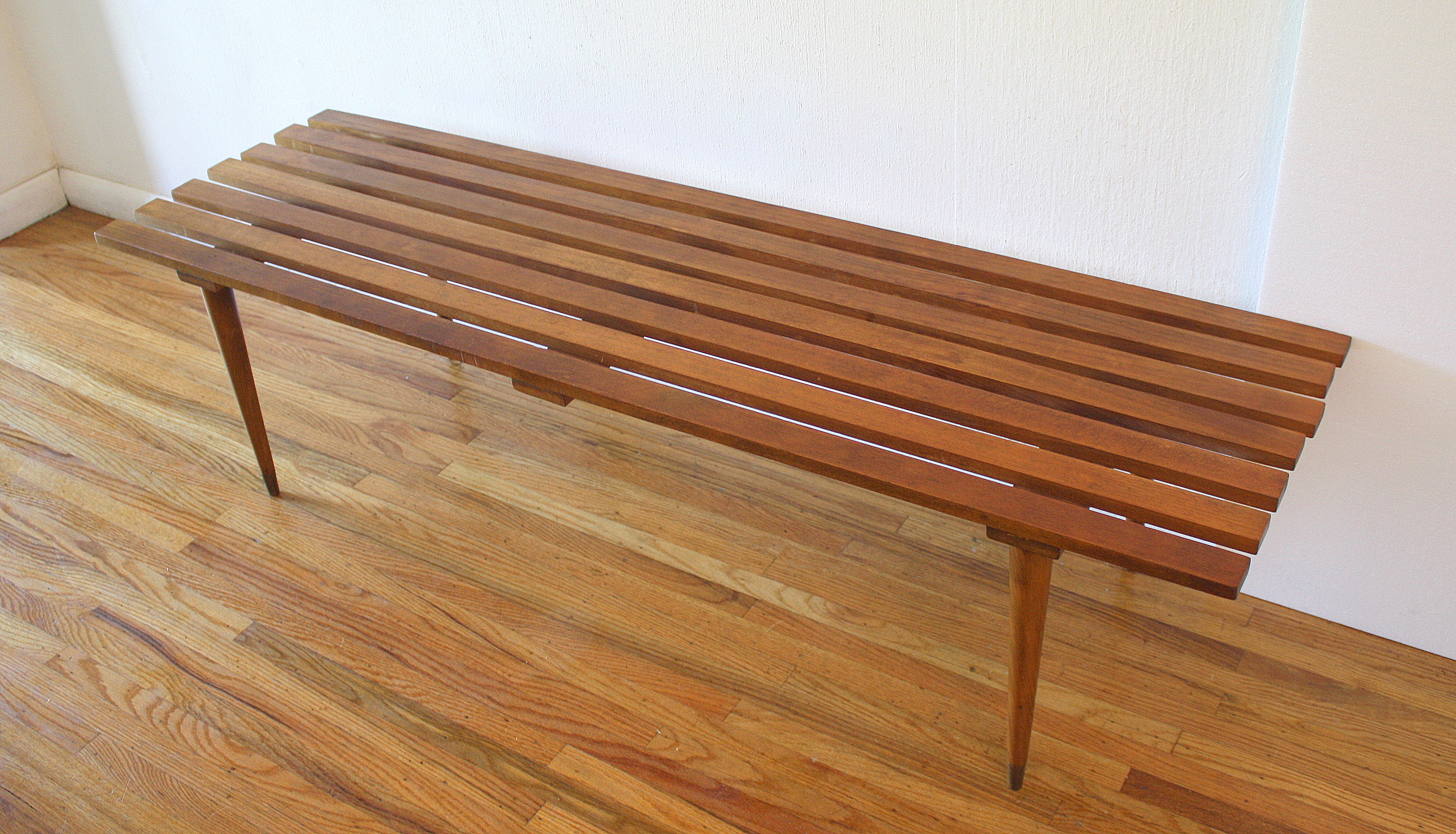 mcm slatted blonde bench 4