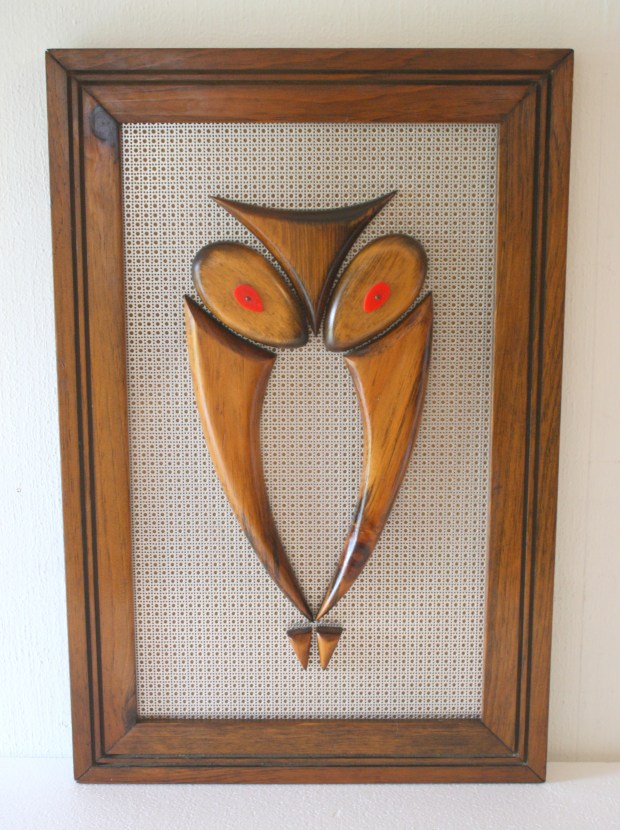mcm owl wood art on metal 1.JPG