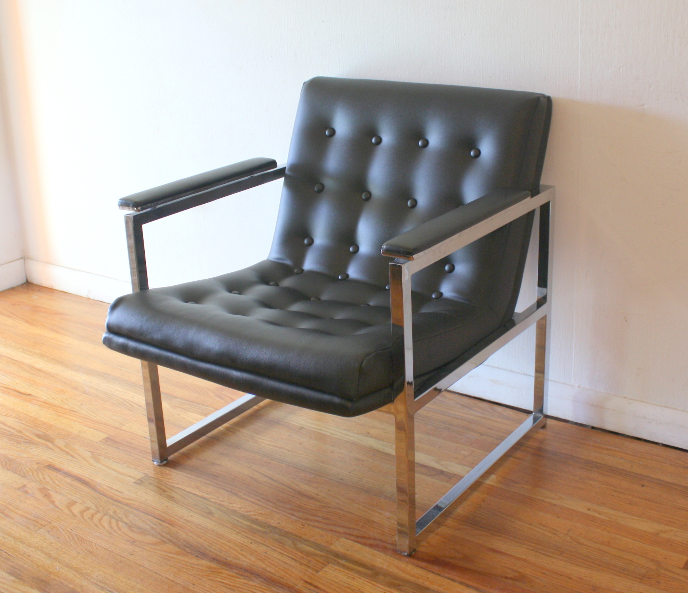 Milo Baughman style arm chair 1