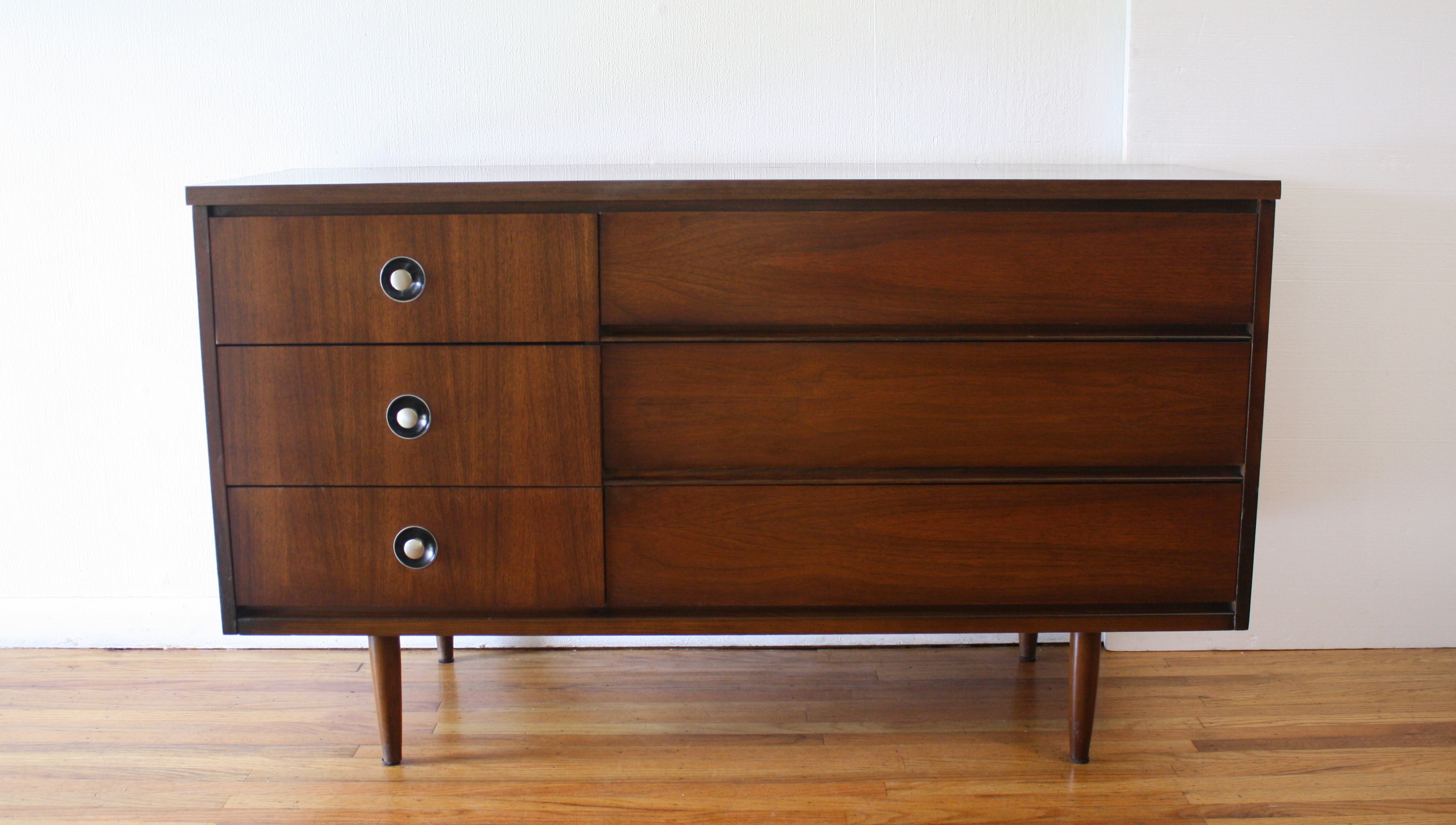 mcm low dresser with silver recessed knobs 1.JPG