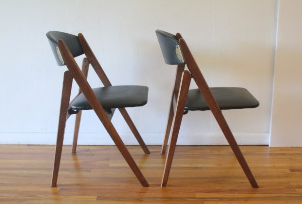 mcm pair of folding chairs 1