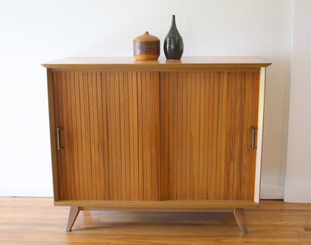 mcm mini credenza with sliding tambour doors1.JPG