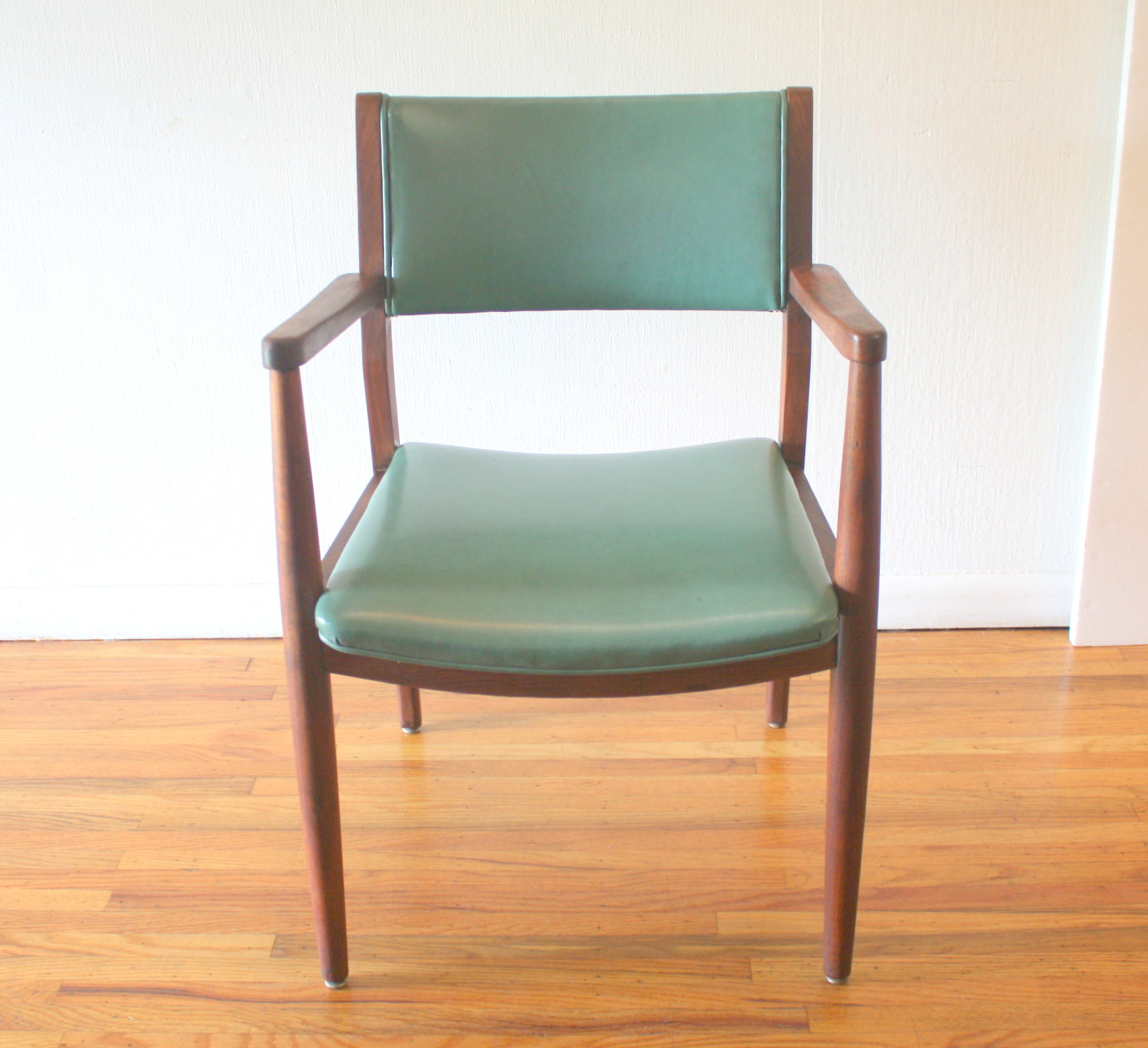 mcm turquoise arm chair 1