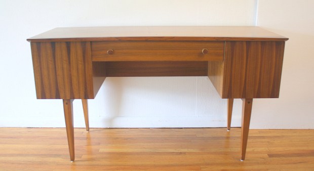 Lane rosewood and zebrawood desk 5