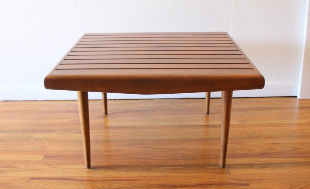 Adrian Pearsall style square slatted table 1