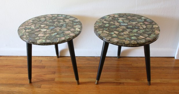 Pair of Abalone tables 4
