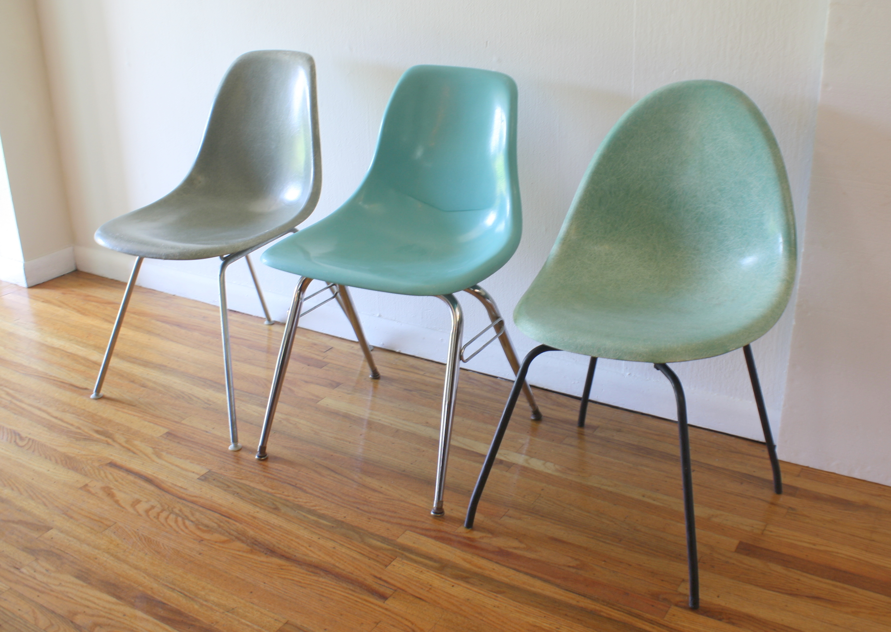trio of shell chairs 2