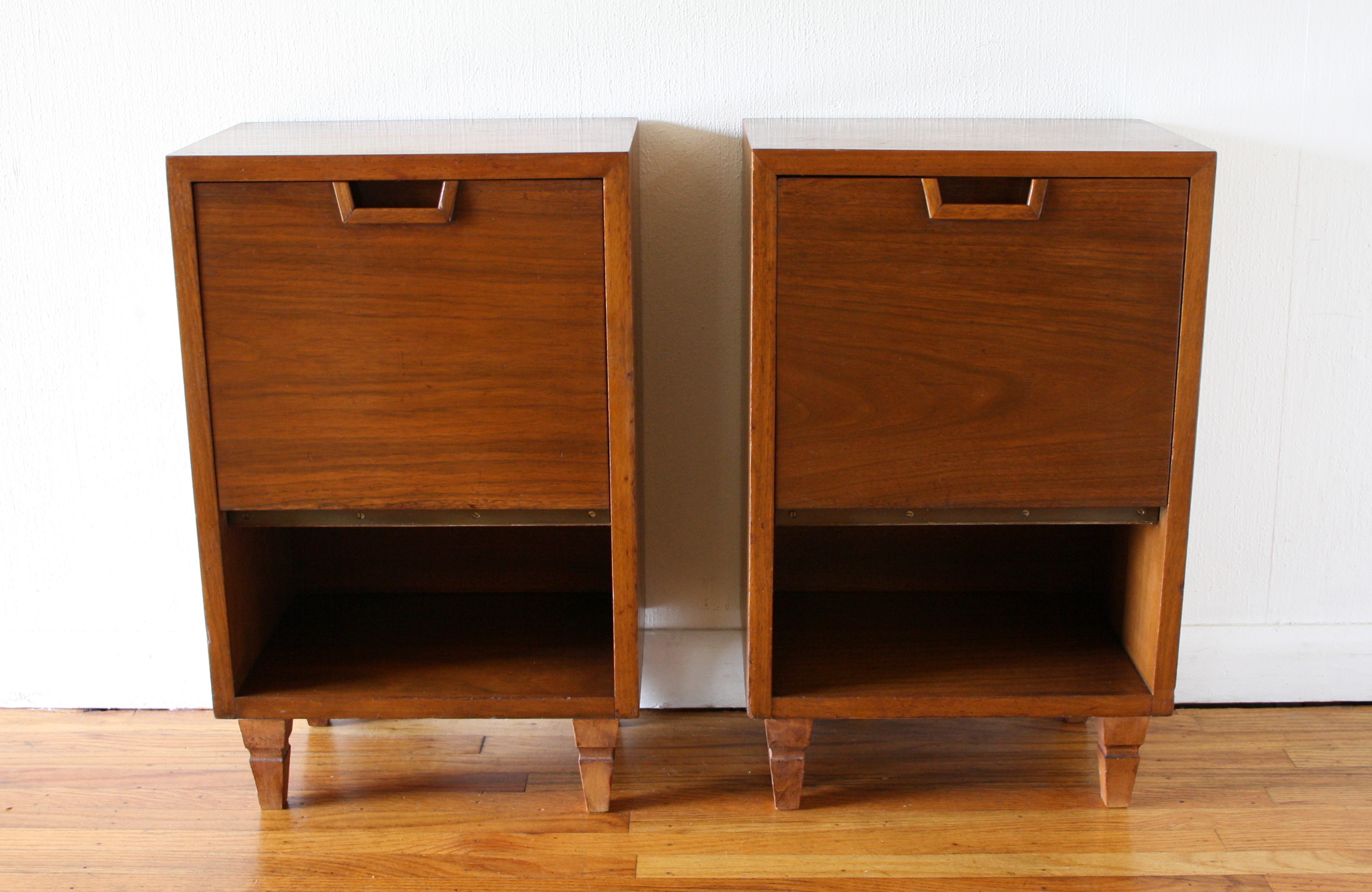 Mcm pair of side end table nightstands 1