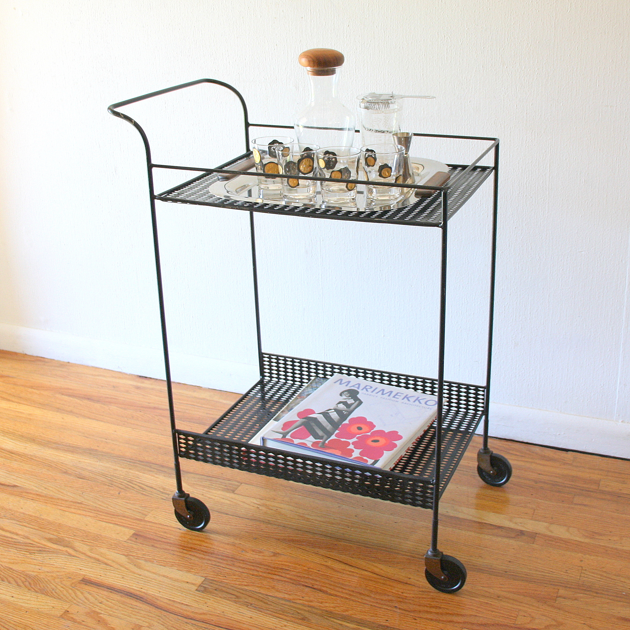 Mcm black metal bar serving cart 2.JPG