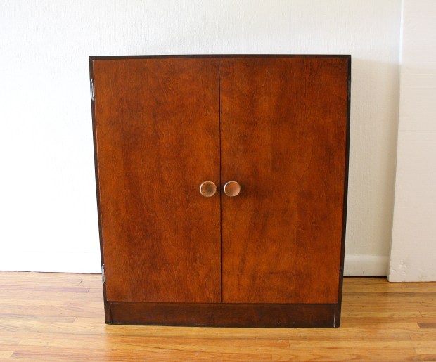 Mcm record cabinet with slat storage 1