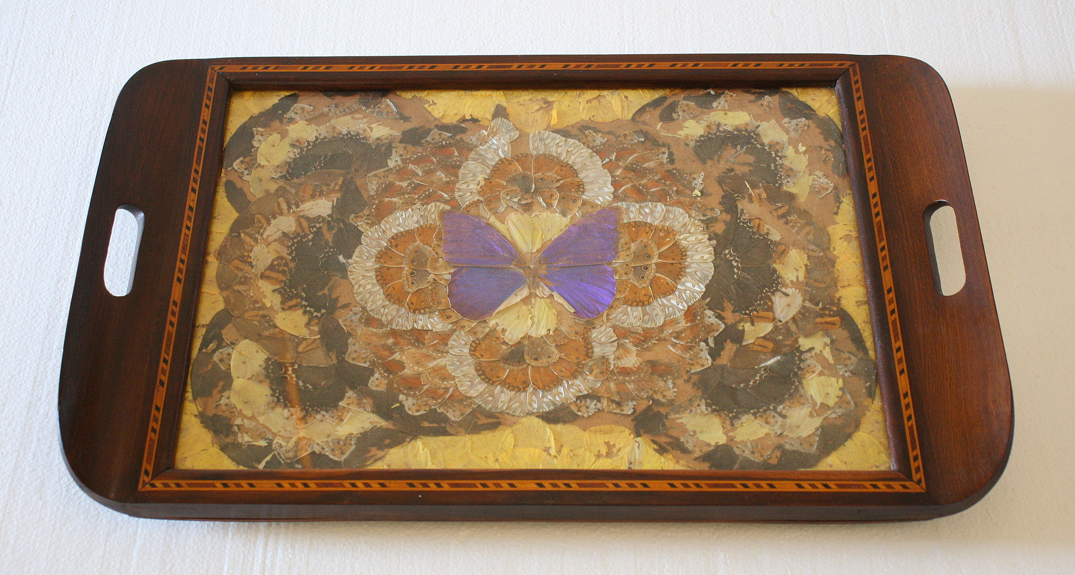 vintage butterfly tray 1